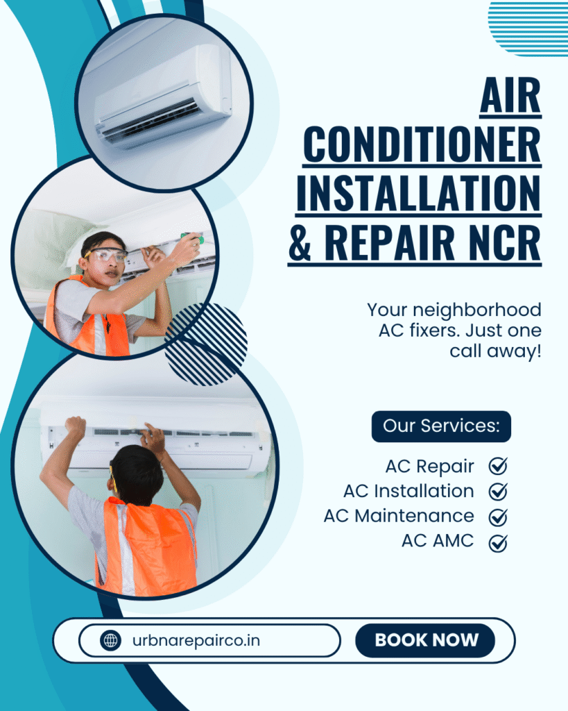 Professional Air Conditioner Installation & Repair NCR by Anagh Home Service. Reliable, fast, and affordable AC service for homes .