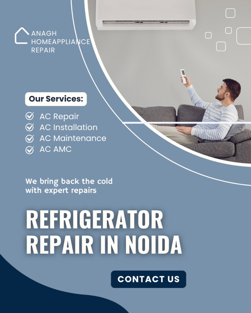 Anagh Home Appliance Repair offers expert refrigerator repair in Noida with same-day service, affordable prices, and trained technicians.