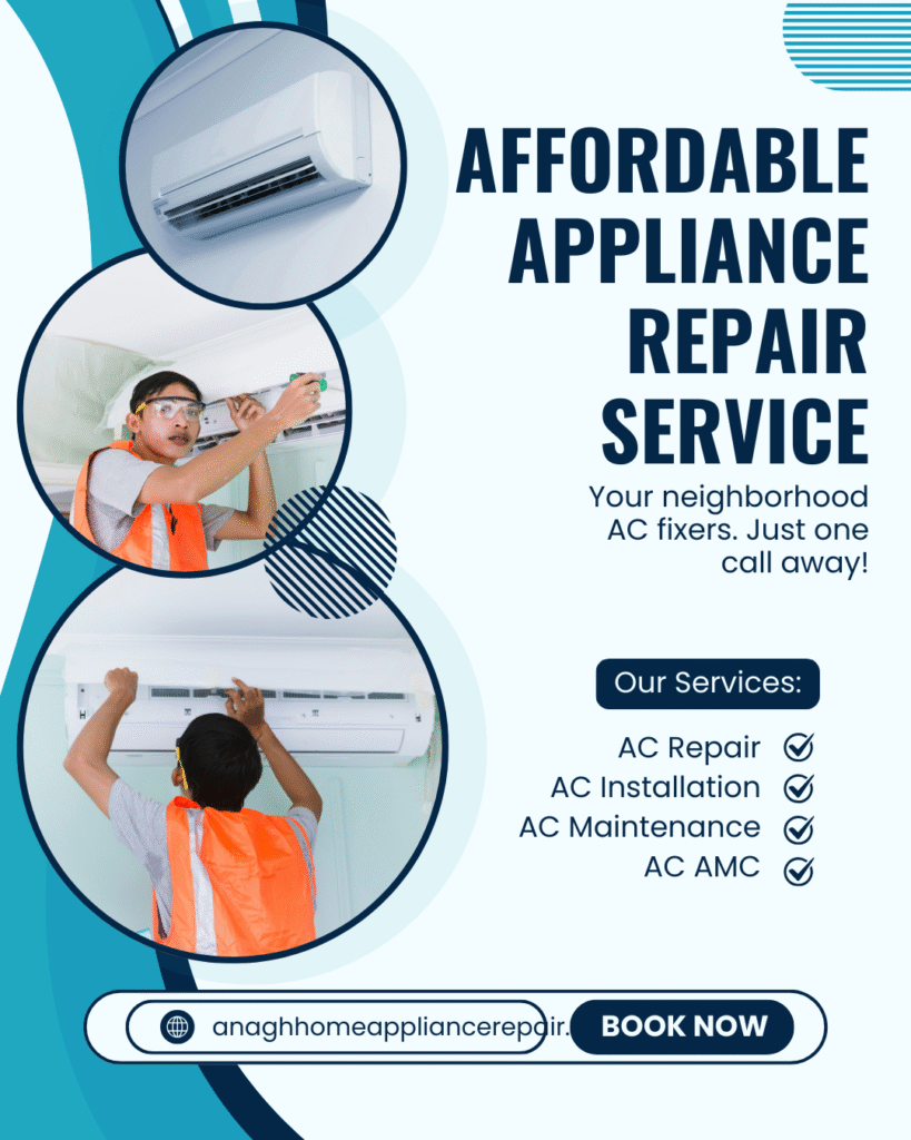 Looking for an affordable appliance repair service? Anagh Home Services offers reliable home appliance repairs with transparent pricing and expert technicians.