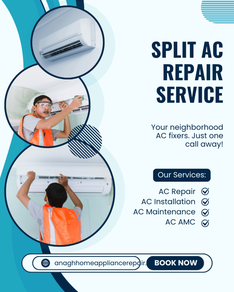 Need a reliable split AC repair service? Anagh Home Services offers fast, affordable, and expert AC repairs to restore cooling and comfort in your home.