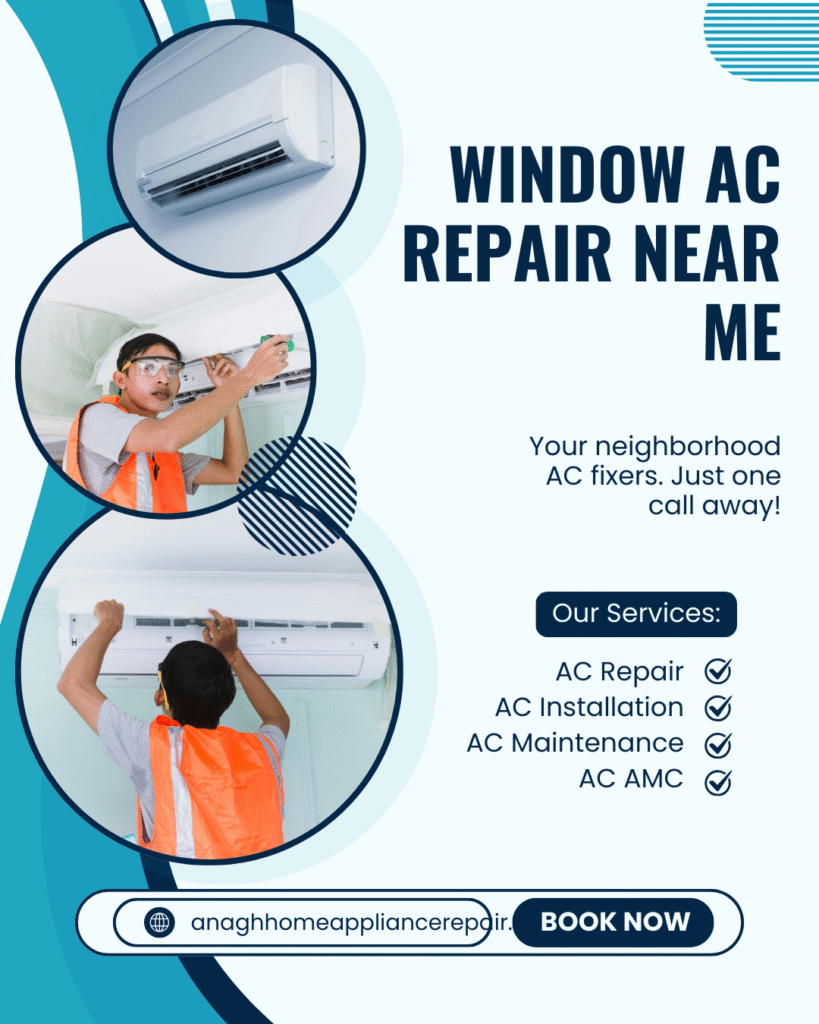 Looking for window AC repair near me? Anagh Home Services offers quick, affordable window AC repair at home with expert technicians and reliable cooling solutions.