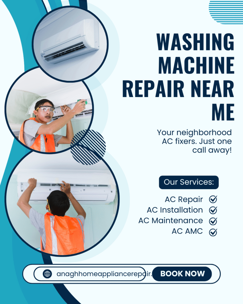 Need fast washing machine repair near you? Anagh Home Services offers doorstep repair for all brands with same-day service at affordable prices.